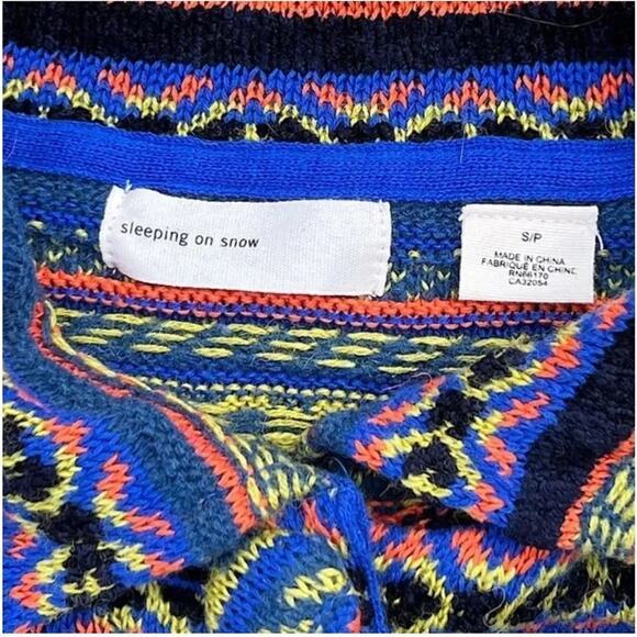 Anthropologie x Sleeping on Snow Long Nordic Style Sweater Dress / Jacket Size S - Picture 13 of 14